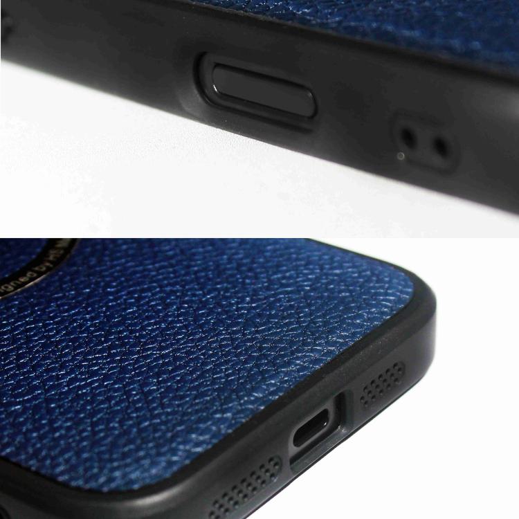 For iPhone 16 Pro Max Litchi Texture PU MagSafe Back Cover Phone Case