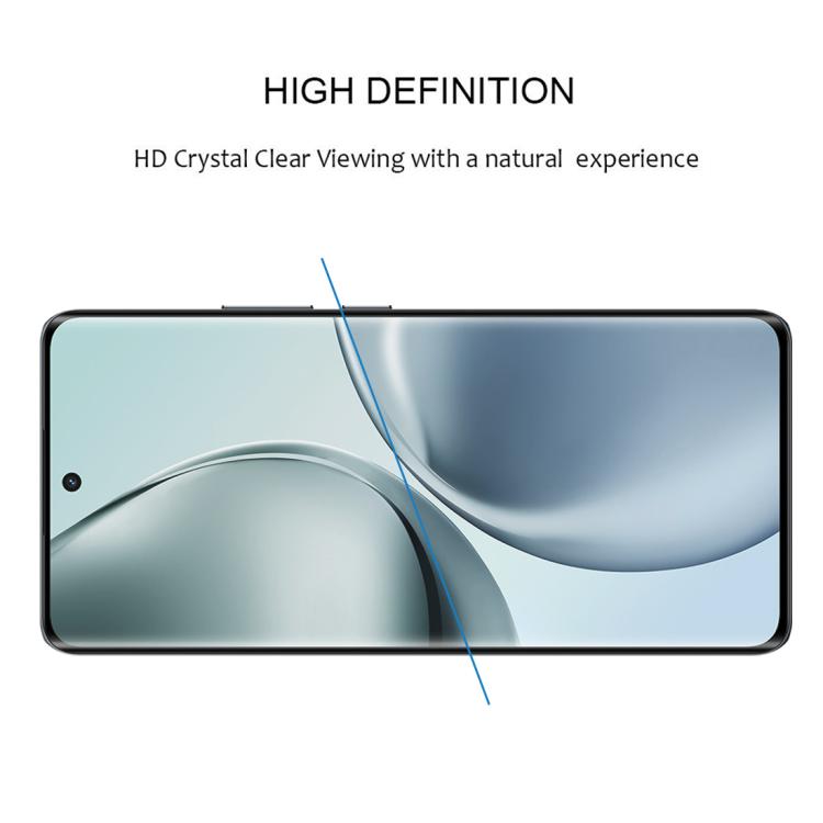 For Realme 14 Pro Full Glue 9H HD 3D Curved Edge Tempered Glass Film - Black