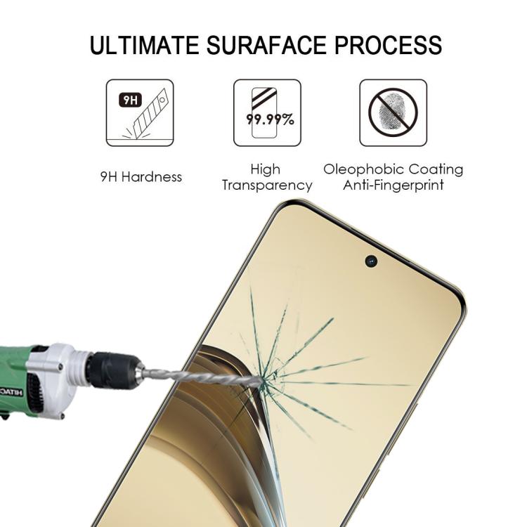 For Realme 14 Pro Lite 5G Full Glue 9H HD 3D Curved Edge Tempered Glass Film - Black