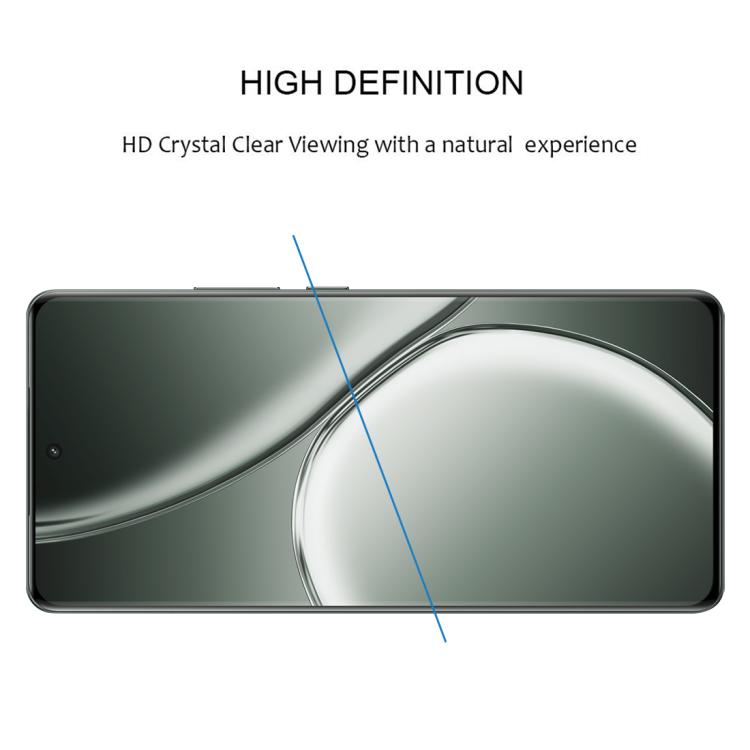 For Realme GT 6T Full Glue 9H HD 3D Curved Edge Tempered Glass Film - Black