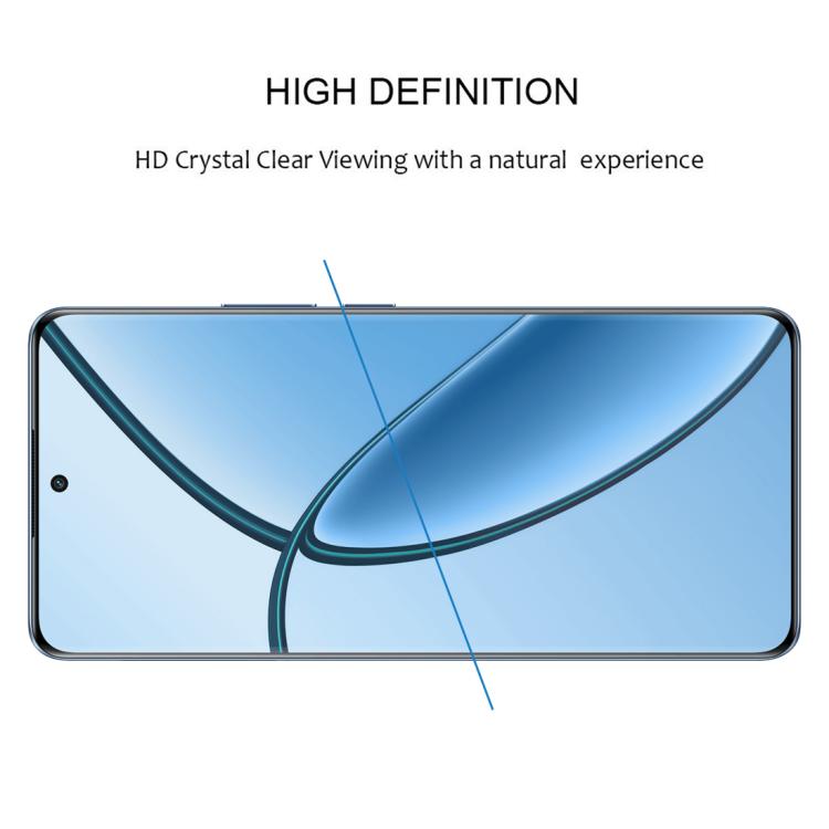 For Realme P1 Pro Full Glue 9H HD 3D Curved Edge Tempered Glass Film - Black