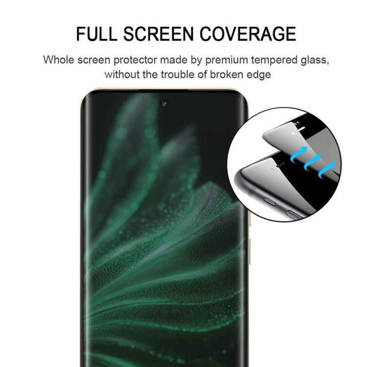 For Realme P2 Pro 5G Full Glue 9H HD 3D Curved Edge Tempered Glass Film - Black