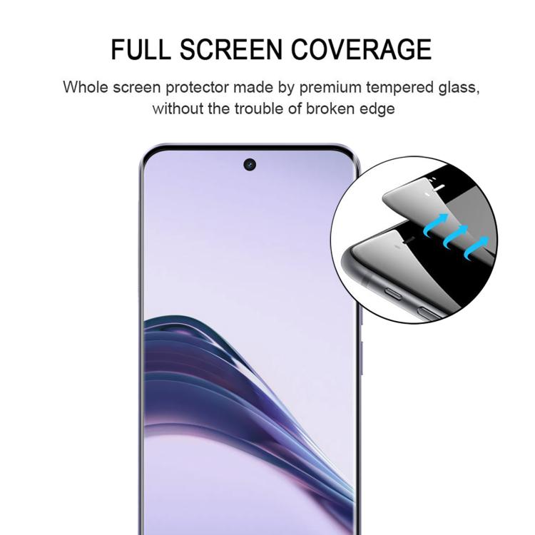 For Realme 13 Pro+ 5G / 13 Pro 5G 25pcs Full Glue 9H HD 3D Curved Edge Tempered Glass Film - Black