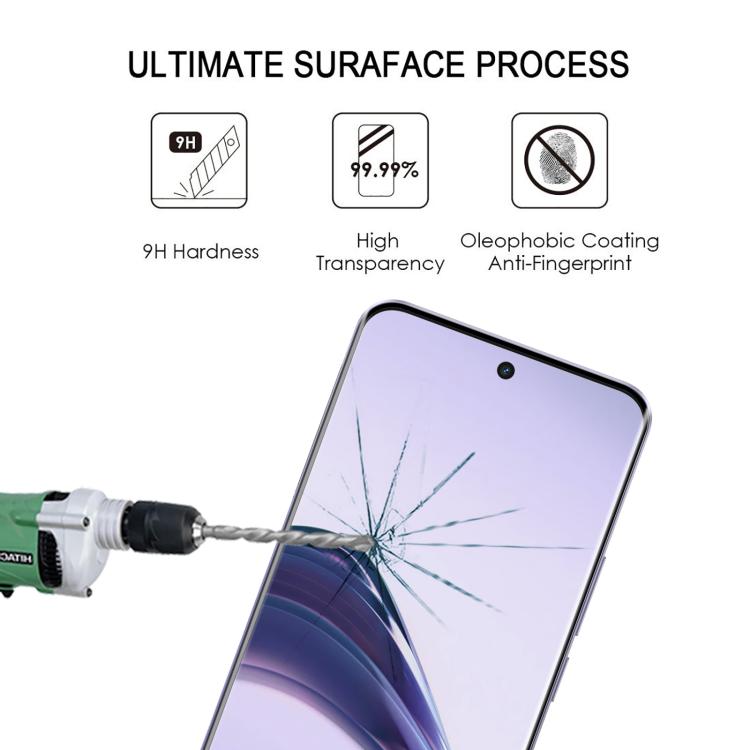 For Realme 13 Pro+ 5G / 13 Pro 5G 25pcs Full Glue 9H HD 3D Curved Edge Tempered Glass Film - Black