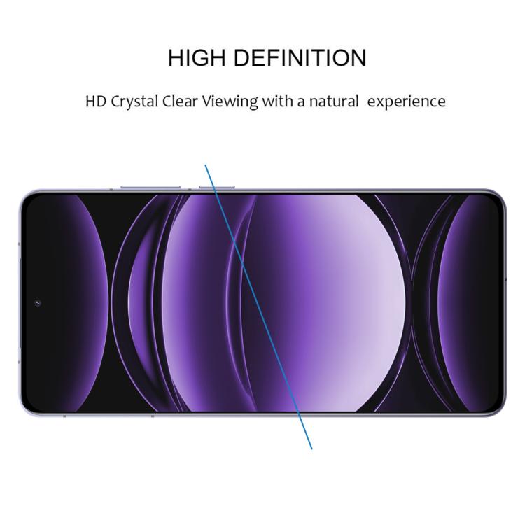 For Realme GT 6 25pcs Full Glue 9H HD 3D Curved Edge Tempered Glass Film - Black