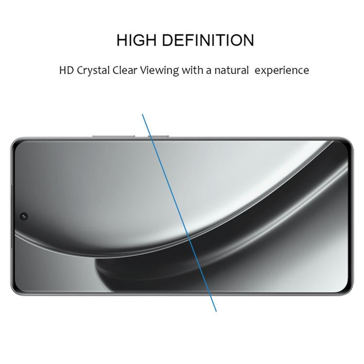 For Realme GT Neo6 25pcs Full Glue 9H HD 3D Curved Edge Tempered Glass Film - Black