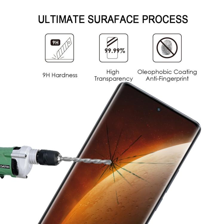 For Realme Narzo 60 Pro 25pcs Full Glue 9H HD 3D Curved Edge Tempered Glass Film - Black