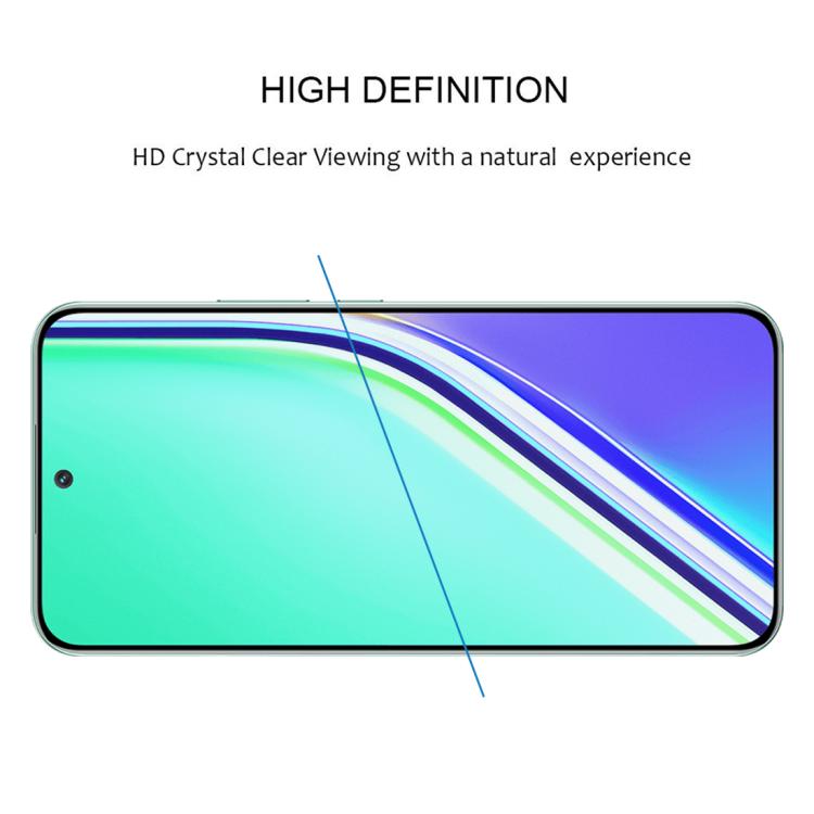 For Realme P3 Pro 25pcs Full Glue 9H HD 3D Curved Edge Tempered Glass Film - Black