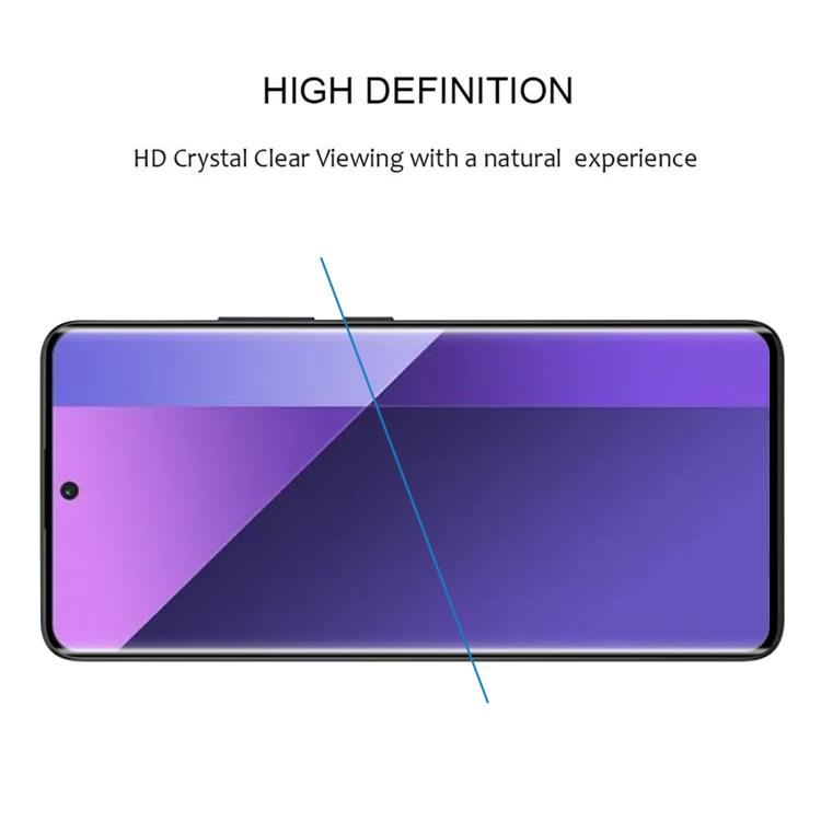 For Xiaomi Redmi Note 13 Pro+ Full Glue 9H HD 3D Curved Edge Tempered Glass Film - Black
