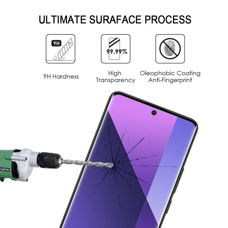 For Xiaomi Redmi Note 13 Pro+ Full Glue 9H HD 3D Curved Edge Tempered Glass Film - Black