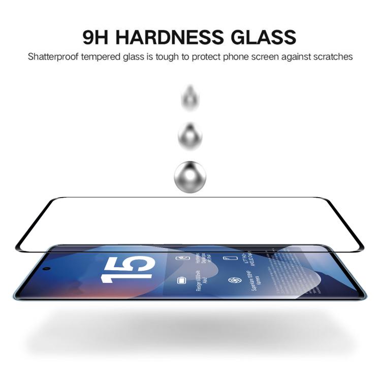 For Redmi Note 15 4G Global 164mm Full Glue 9H HD 3D Curved Edge Tempered Glass Film - Black