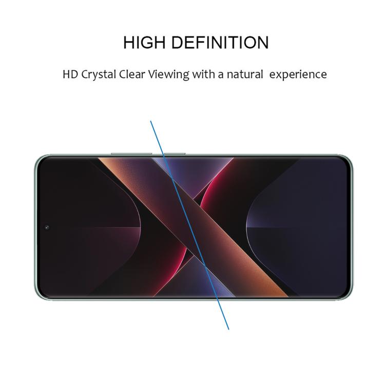For Xiaomi Poco X7 25pcs Full Glue 9H HD 3D Curved Edge Tempered Glass Film - Black