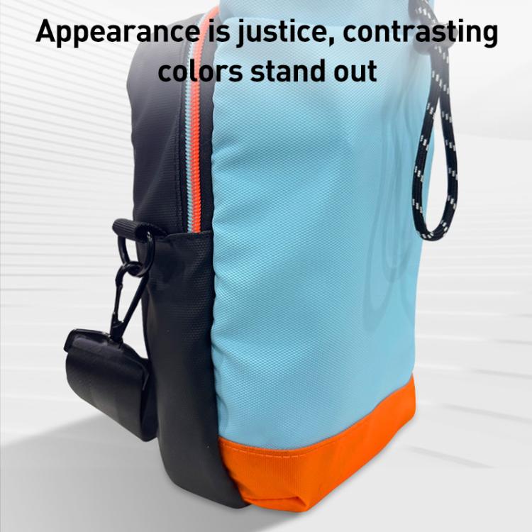 For Nintendo Switch 2 iPlay HBS-2838 Multi-function Portable Crossbody Storage Bag - Blue Orange