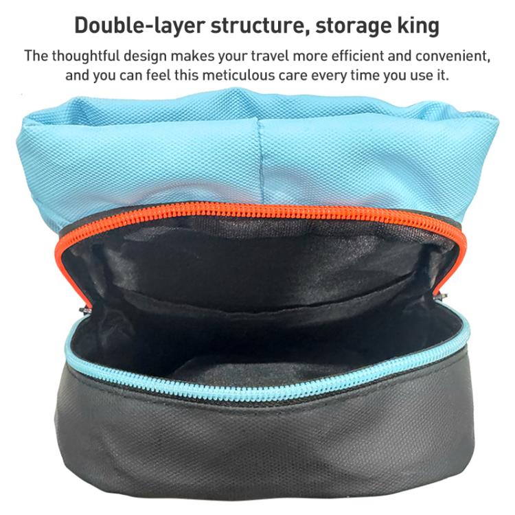 For Nintendo Switch 2 iPlay HBS-2838 Multi-function Portable Crossbody Storage Bag - Blue Orange