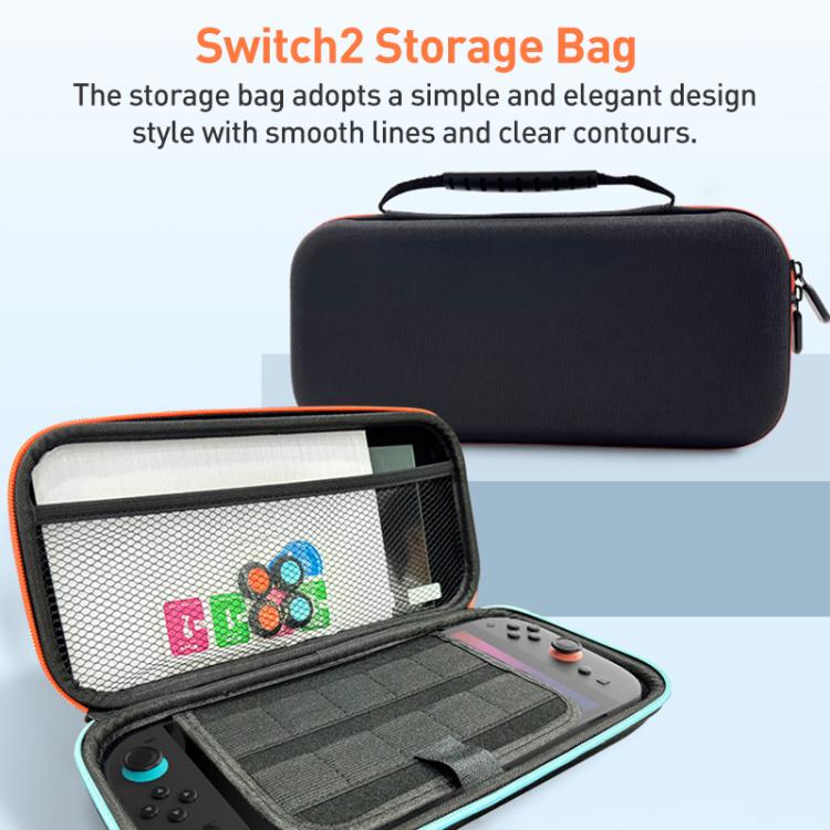 For Nintendo Switch 2 iPlay HBS-2840 Handle Protection Set Storage Bag - Black