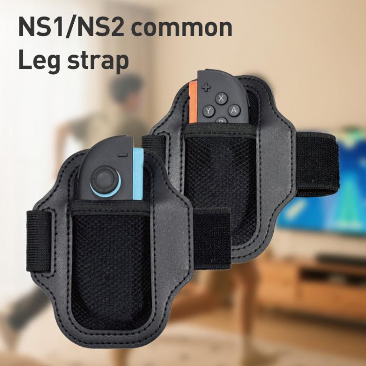 For Nintendo Switch 2 Joy-Con 2pcs iPlay HBS-2860 Handle Adjustable Sports Leg Strap - Black