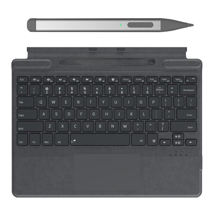 For MicroSoft Surface Pro 9 / 8 / X Magnetic Touch Backlit Bluetooth Keyboard With Pen Slot and Stylus Pen