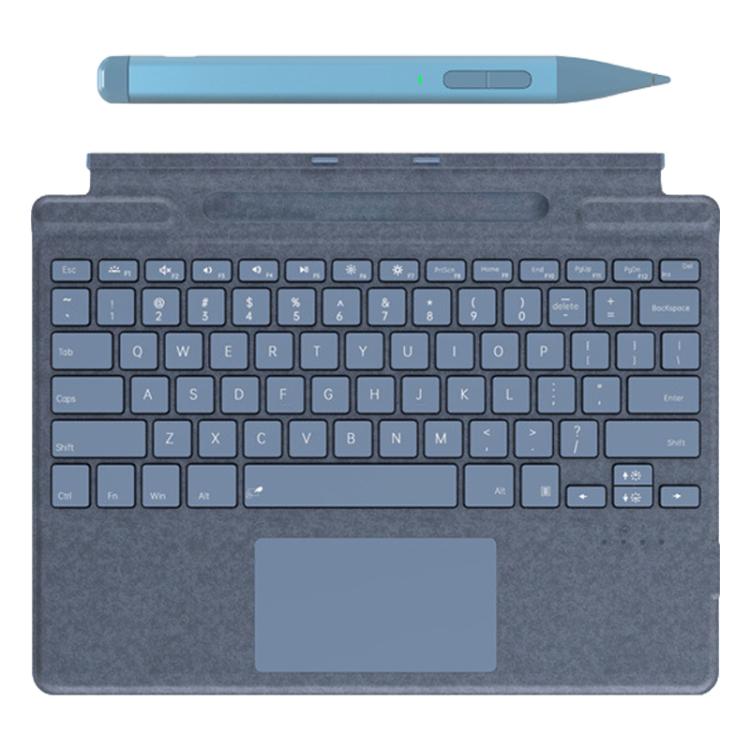 For MicroSoft Surface Pro 9 / 8 / X Magnetic Touch Backlit Bluetooth Keyboard With Pen Slot and Stylus Pen