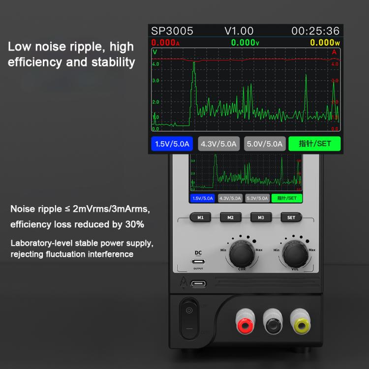 Aixun SP3005 Intelligent Interconnection CNC Programmable DC Power Supply, Plug:EU Plug