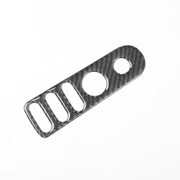 Carbon Fiber Car Rear Mirror Adjustment Switch Frame Decorative Sticker for SEAT Leon 2005-2012, Left and Right Driver