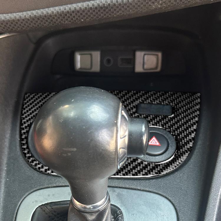 Carbon Fiber Car Water Cup Panel Decorative Sticker for SEAT Leon 2005-2012, Right Driver