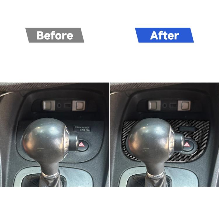 Carbon Fiber Car Water Cup Panel Decorative Sticker for SEAT Leon 2005-2012, Right Driver