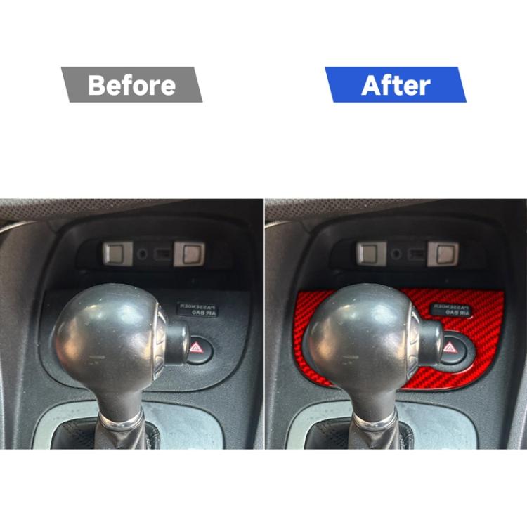 Carbon Fiber Car Water Cup Panel Decorative Sticker for SEAT Leon 2005-2012, Right Driver