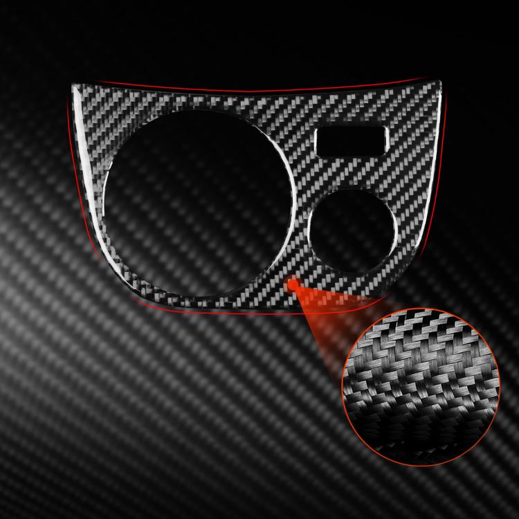 Carbon Fiber Car Water Cup Panel Decorative Sticker for SEAT Leon 2005-2012, Right Driver
