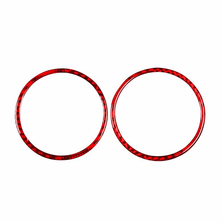 2pcs/Set Carbon Fiber Car AC Two Sides Air Outlet Decorative Sticker for SEAT Leon 2005-2012, Left and Right Driver