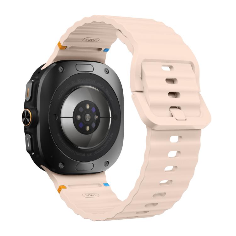 For Samsung Galaxy Watch Ultra 47mm / Ultra 2025 xDfind Wave Stitching Silicone Watch Band