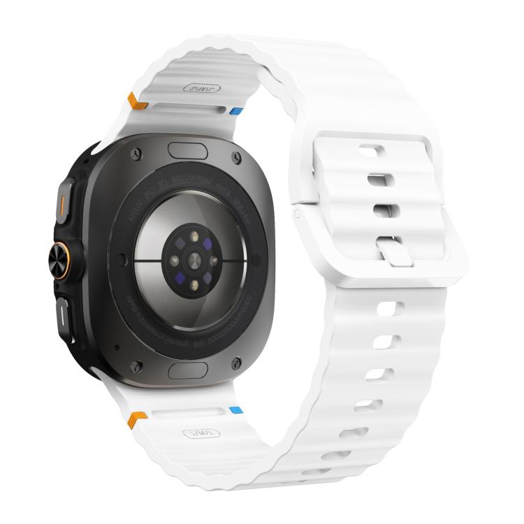For Samsung Galaxy Watch Ultra 47mm / Ultra 2025 xDfind Wave Stitching Silicone Watch Band