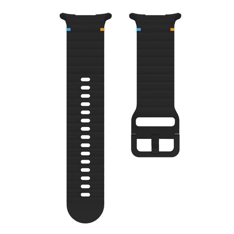 For Samsung Galaxy Watch Ultra 47mm / Ultra 2025 xDfind Wave Stitching Silicone Watch Band