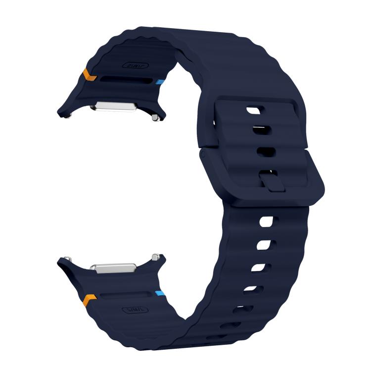 For Samsung Galaxy Watch Ultra 47mm / Ultra 2025 xDfind Wave Stitching Silicone Watch Band