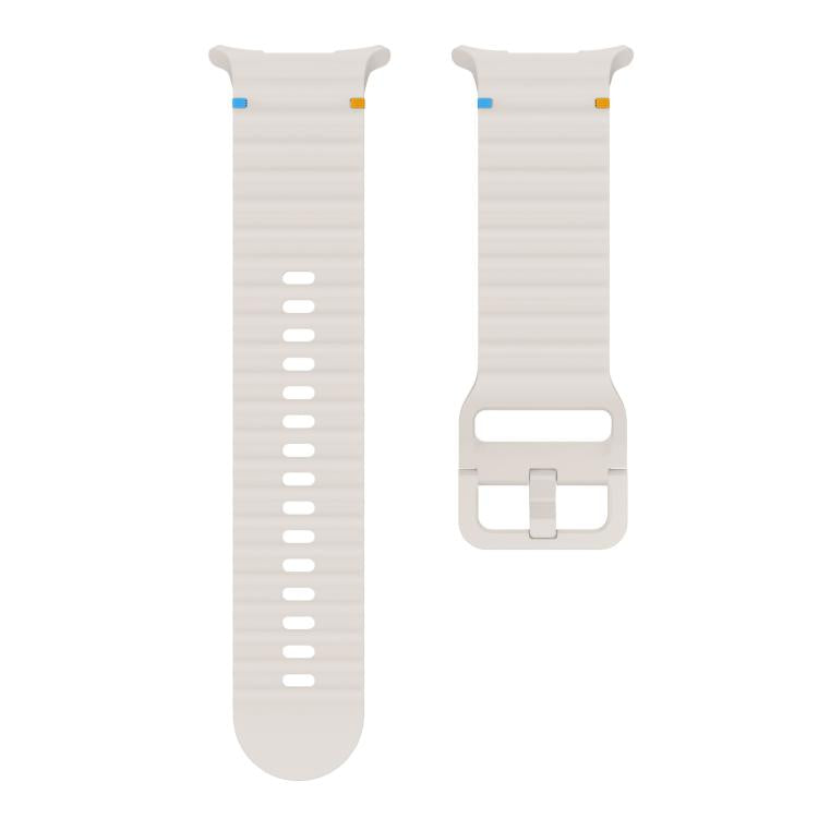 For Samsung Galaxy Watch Ultra 47mm / Ultra 2025 xDfind Wave Stitching Silicone Watch Band