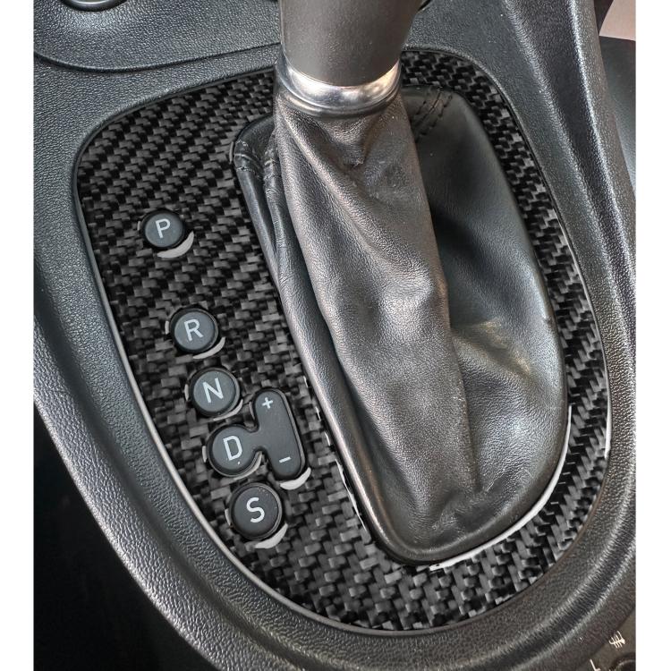 Carbon Fiber Car Gear Position Panel Decorative Sticker for SEAT Leon 2005-2012, Left Driver