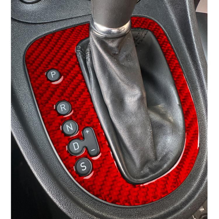 Carbon Fiber Car Gear Position Panel Decorative Sticker for SEAT Leon 2005-2012, Left Driver