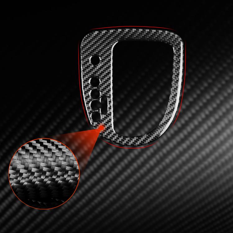Carbon Fiber Car Gear Position Panel Decorative Sticker for SEAT Leon 2005-2012, Left Driver