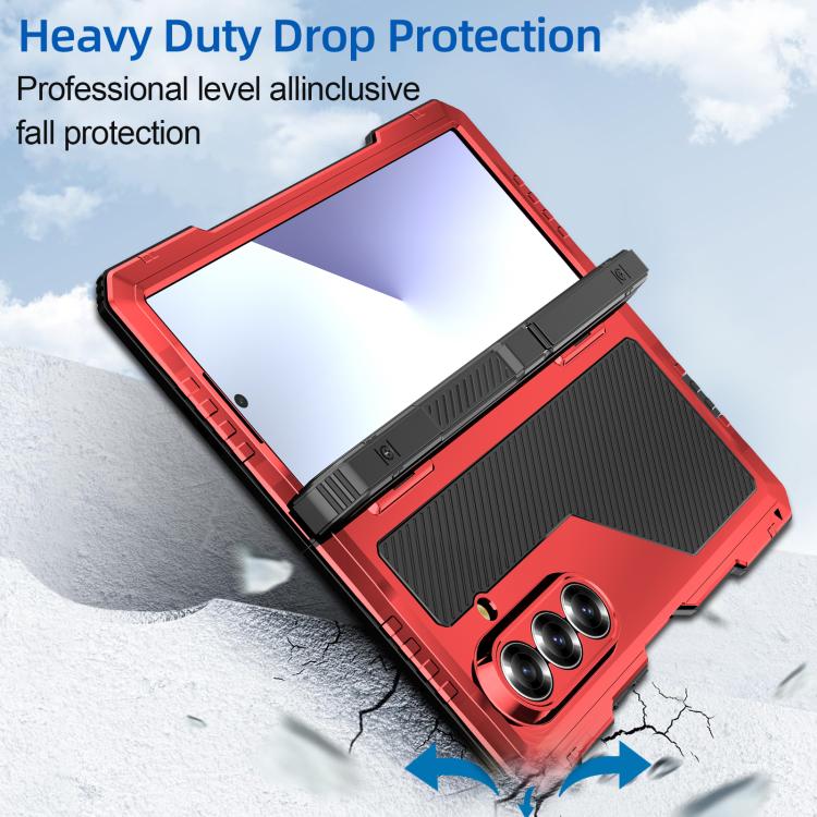 For Samsung Galaxy Z Fold7 5G RedPepper Waterproof Drop-proof Dustproof Metal Phone Case