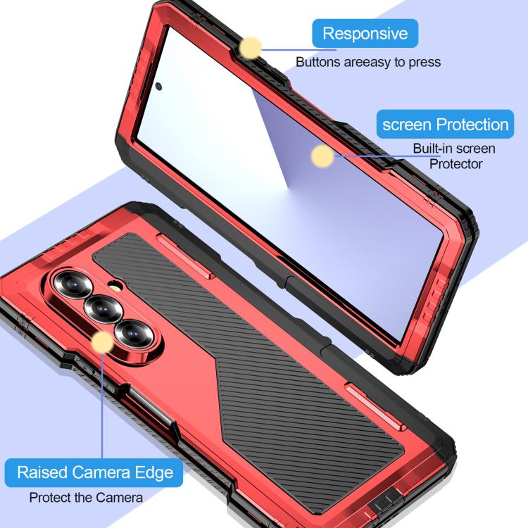 For Samsung Galaxy Z Fold7 5G RedPepper Waterproof Drop-proof Dustproof Metal Phone Case
