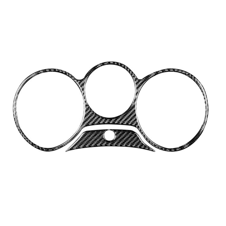 2pcs/Set Carbon Fiber Car Speedometer Surrounded Panel Decorative Sticker for SEAT Leon 2005-2012, Left and Right Driver