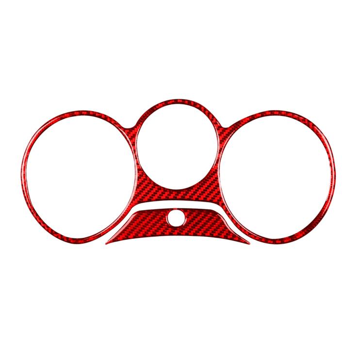 2pcs/Set Carbon Fiber Car Speedometer Surrounded Panel Decorative Sticker for SEAT Leon 2005-2012, Left and Right Driver