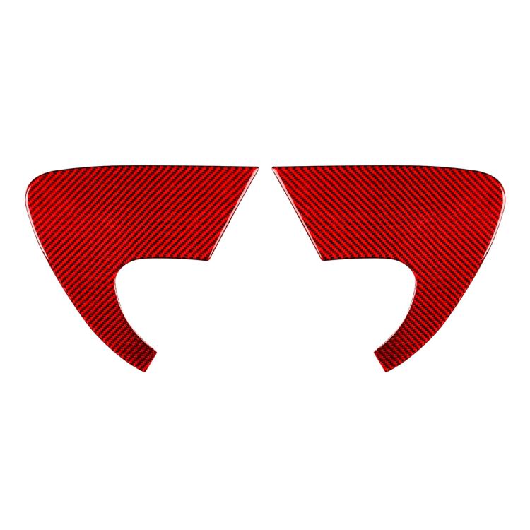 2pcs/Set Carbon Fiber Car Rear Triangle Window Decorative Sticker for SEAT Leon 2005-2012, Left and Right Driver
