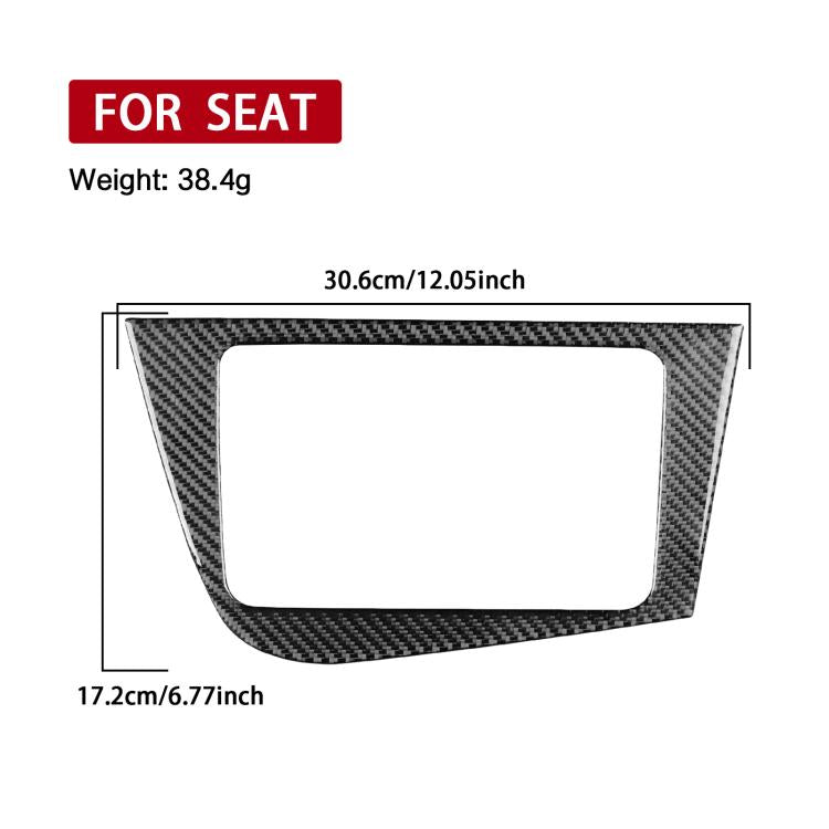 Carbon Fiber Car Center Console Panel Decorative Sticker for SEAT Leon 2005-2012, Right Driver