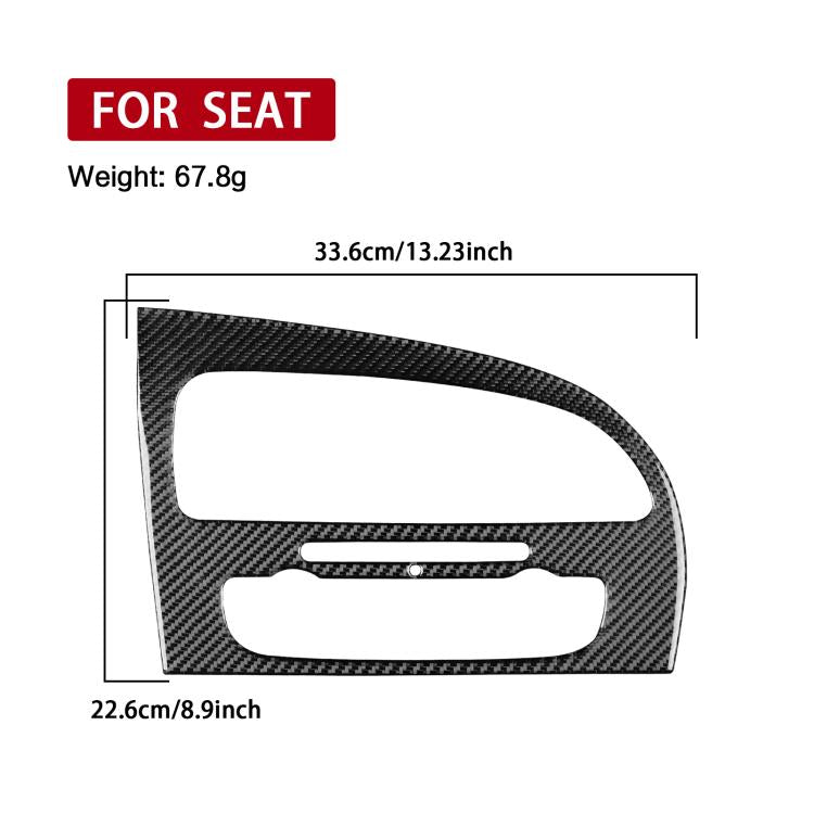 Carbon Fiber Car Center Console Air Conditioner Panel Decorative Sticker for SEAT Leon 2005-2012, Left Driver