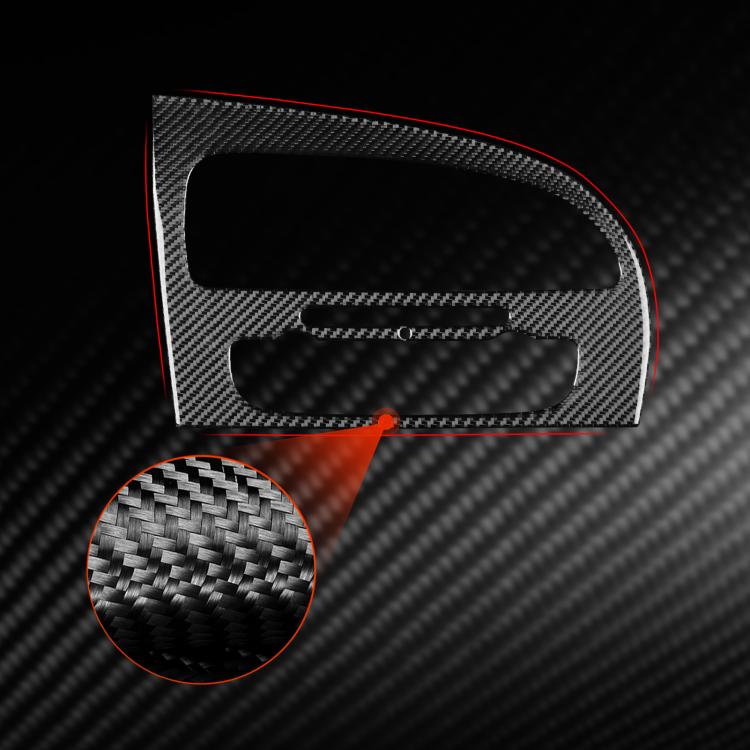 Carbon Fiber Car Center Console Air Conditioner Panel Decorative Sticker for SEAT Leon 2005-2012, Left Driver