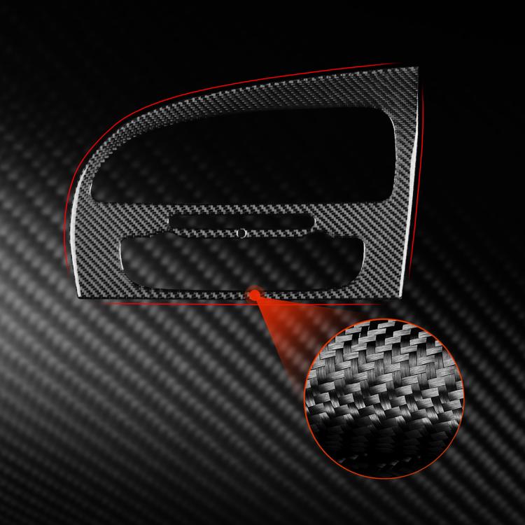 Carbon Fiber Car Center Console Air Conditioner Panel Decorative Sticker for SEAT Leon 2005-2012, Right Driver