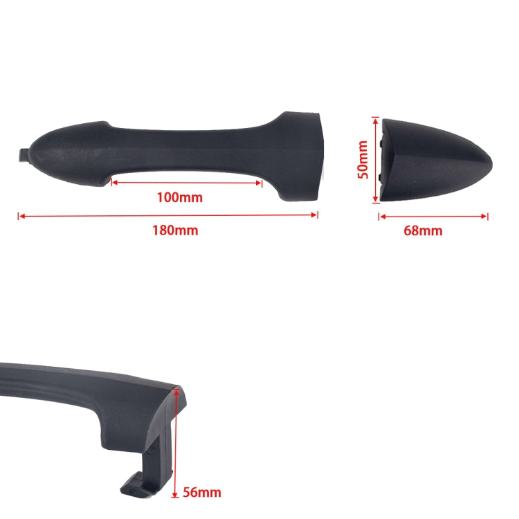 Car Rear Door Outside Handle 4Z5422404-AAA for Ford Focus 2000-2007