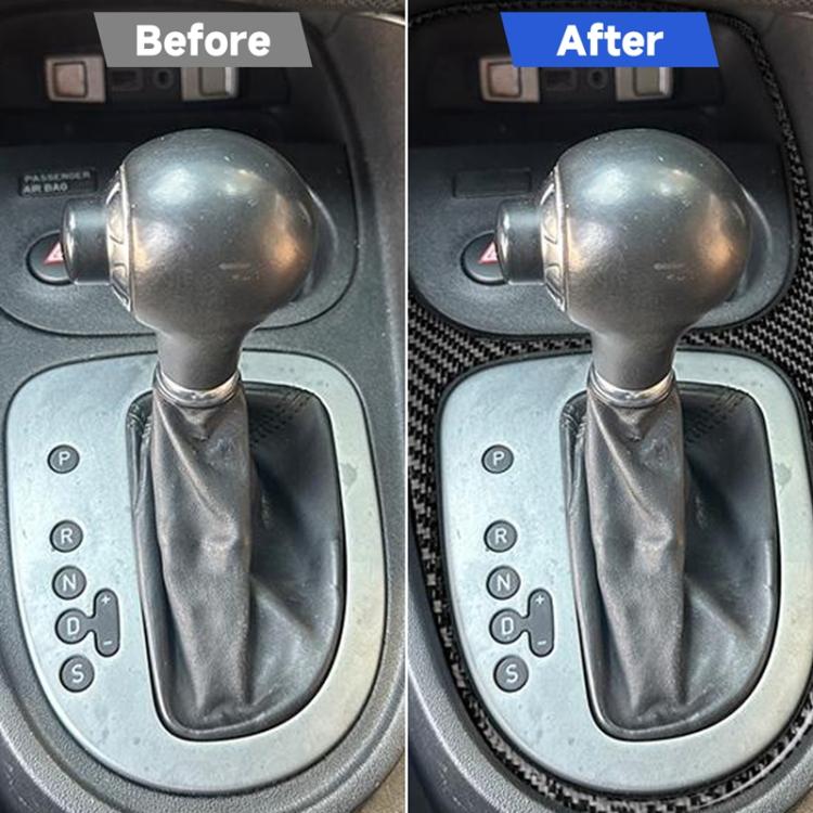 Carbon Fiber Car Gear Shift Frame Decorative Sticker for SEAT Leon 2005-2012, Left and Right Driver