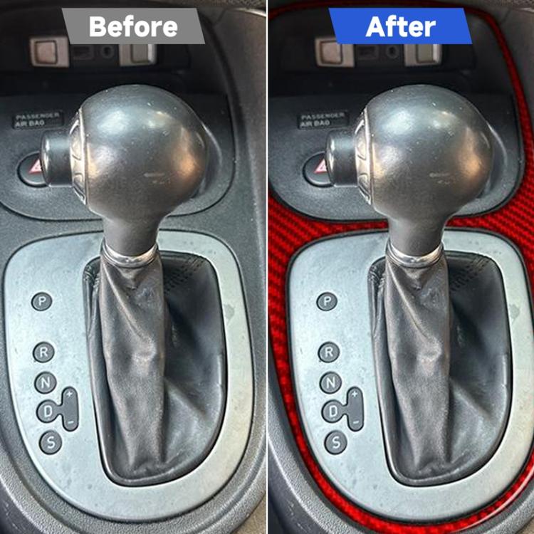 Carbon Fiber Car Gear Shift Frame Decorative Sticker for SEAT Leon 2005-2012, Left and Right Driver