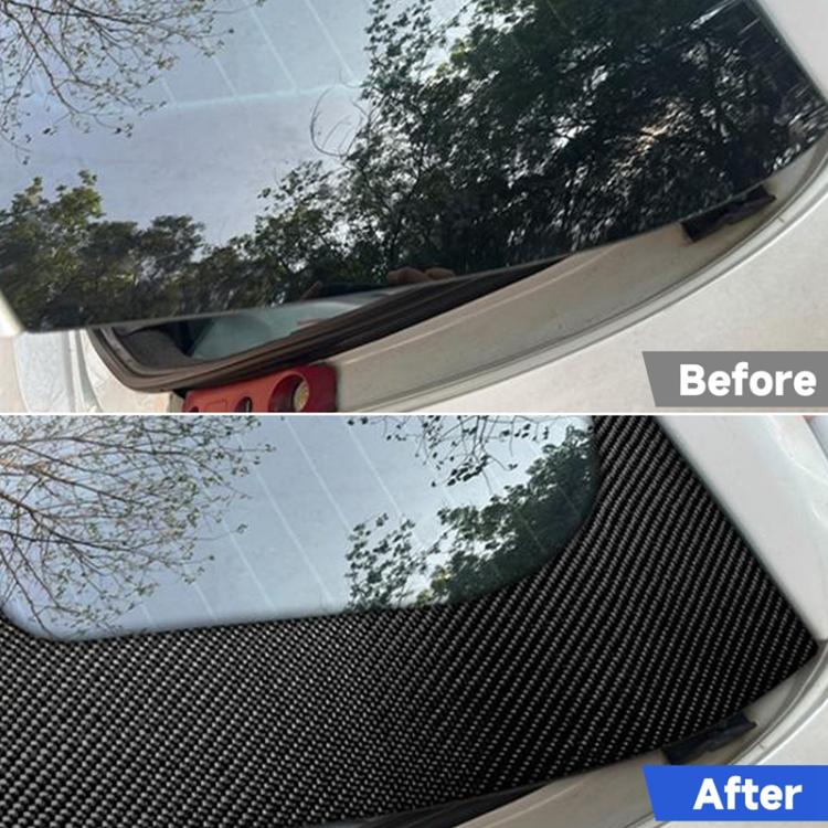 2pcs/Set Carbon Fiber Car Rear Windshield Decorative Sticker for SEAT Leon 2005-2012, Carbon Sheet Style, Left and Right Driver